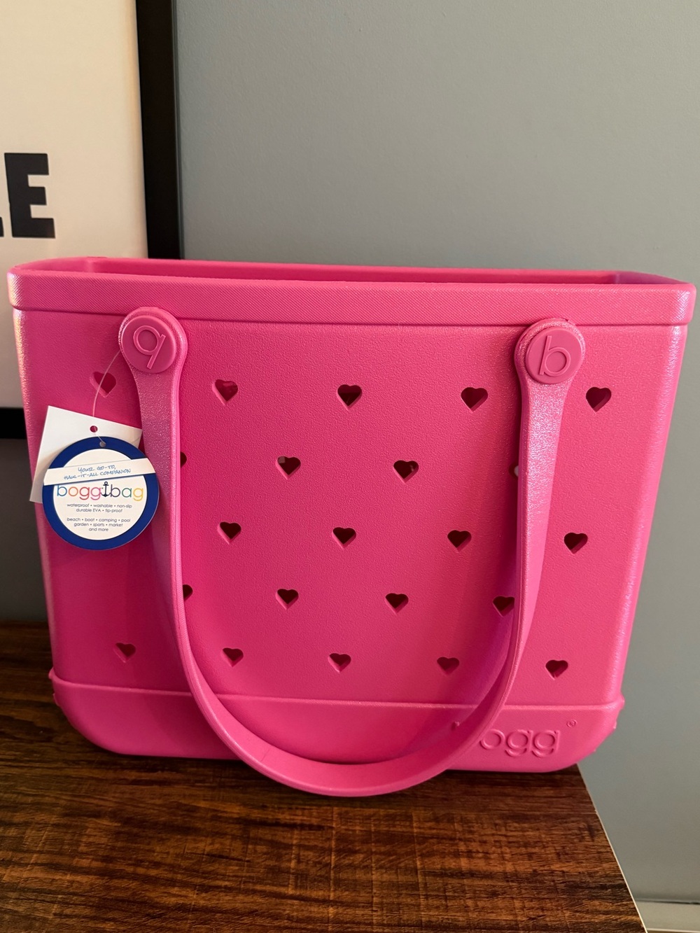 BABY BOGG BAG Pink Heart-Cutout Tote with Matching Bevy - Picture 2 of 5
